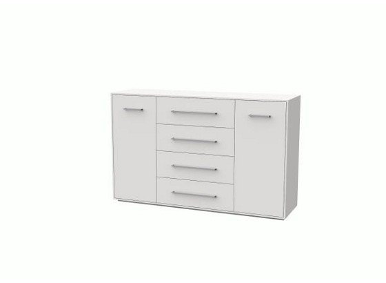 Komoda Juli 6 Up - biela, Moderný, drevený materiál (144/88/40cm) Komoda Juli 6 Up - biela, Moderný, drevený materiál (144/88/40cm)