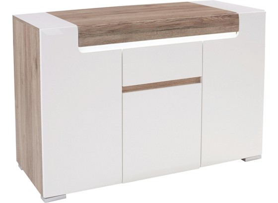 Komoda Komoda - bijela/boje hrasta, Moderno, drvni materijal (140/85/42,2cm) - OMBRA Komoda Komoda - bijela/boje hrasta, Moderno, drvni materijal (140/85/42,2cm) - OMBRA