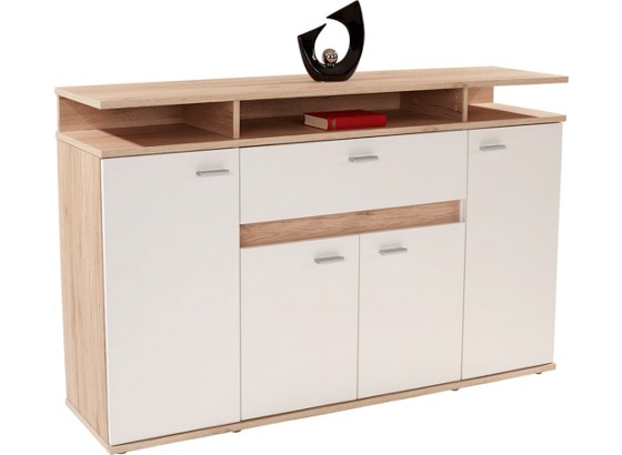 Komoda Komoda - bijela/boje hrasta, Moderno, drvni materijal (160/91/35cm) Komoda Komoda - bijela/boje hrasta, Moderno, drvni materijal (160/91/35cm)