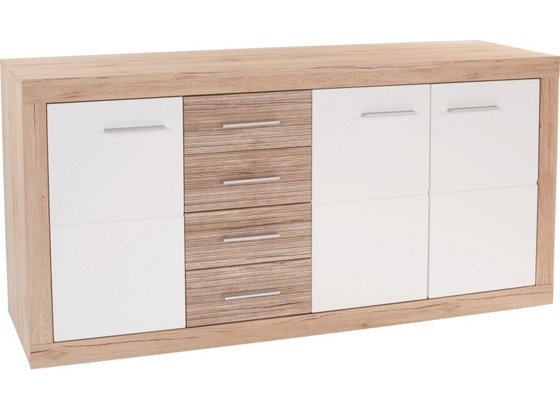 Komoda Komoda - bijela/boje hrasta, Moderno, drvni materijal (178,6/86/39,9cm) Komoda Komoda - bijela/boje hrasta, Moderno, drvni materijal (178,6/86/39,9cm)