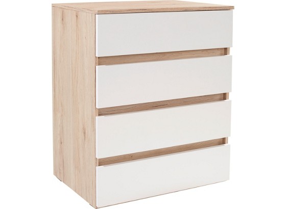 Komoda Ladi - farby dubu, Moderný, drevený materiál (75/85/40cm) Komoda Ladi - farby dubu, Moderný, drevený materiál (75/85/40cm)
