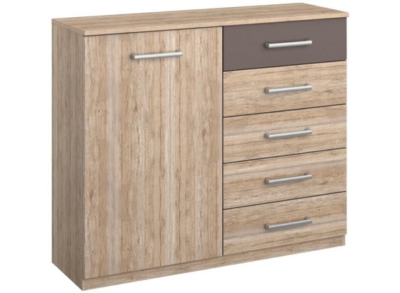 Komoda Madeira - Moderní, dřevěný materiál (99/86/39cm) Komoda Madeira - Moderní, dřevěný materiál (99/86/39cm)