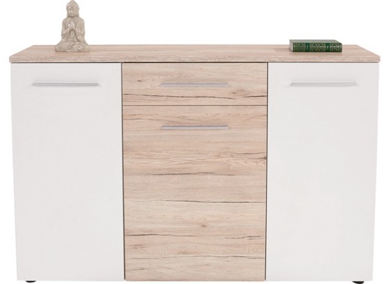 Komoda Sideboard Angol - bílá/barvy dubu, Moderní, dřevěný materiál (138/89/38cm) Komoda Sideboard Angol - bílá/barvy dubu, Moderní, dřevěný materiál (138/89/38cm)