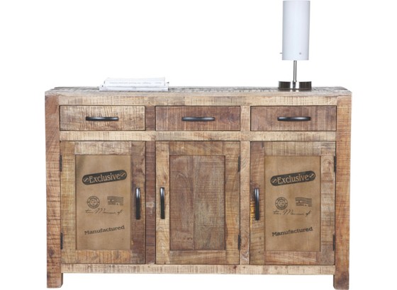 Komoda Sideboard Industry - přírodní barvy, dřevo (130/86/42cm) - JAMES WOOD Komoda Sideboard Industry - přírodní barvy, dřevo (130/86/42cm) - JAMES WOOD
