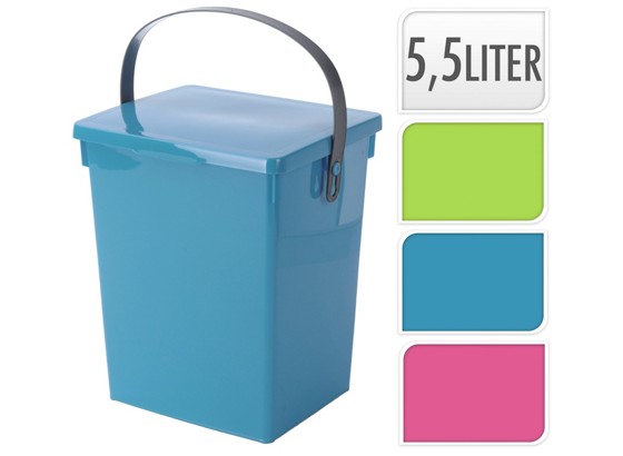 Komposteimer Waldi - Blau/Pink, KONVENTIONELL, Kunststoff (23,5/18/26,5cm) Komposteimer Waldi - Blau/Pink, KONVENTIONELL, Kunststoff (23,5/18/26,5cm)
