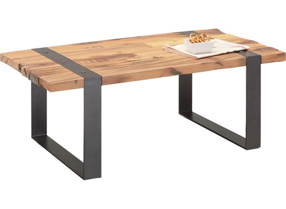 Konferenční Stolek Atilla - černá/hnědá, Lifestyle, kov/dřevo (110/40/60cm) - ZANDIARA Konferenční Stolek Atilla - černá/hnědá, Lifestyle, kov/dřevo (110/40/60cm) - ZANDIARA