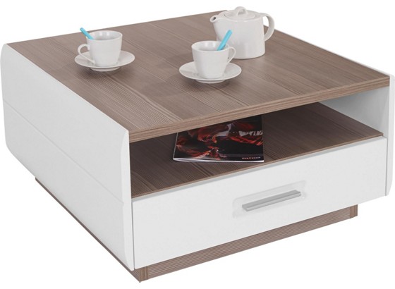 Konferenční Stolek Avensis - bílá/barvy dubu, Moderní (75/40/75cm) - LUCA BESSONI Konferenční Stolek Avensis - bílá/barvy dubu, Moderní (75/40/75cm) - LUCA BESSONI
