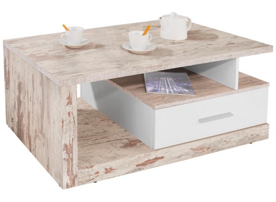 Konferenční Stolek Iguan - bílá/světle šedá, Moderní (110/45/67cm) Konferenční Stolek Iguan - bílá/světle šedá, Moderní (110/45/67cm)