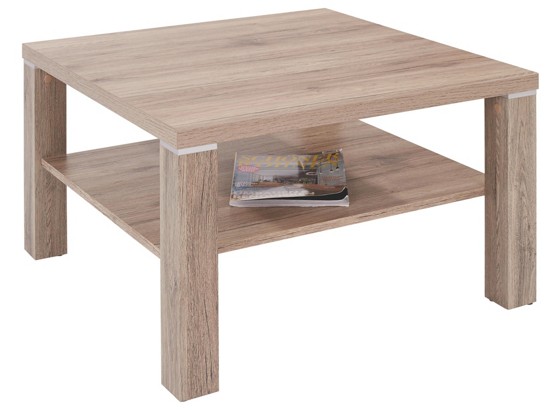 Konferenčný Stolík Coffee 2 - farby dubu, Moderný, drevený materiál (75/45/75cm) Konferenčný Stolík Coffee 2 - farby dubu, Moderný, drevený materiál (75/45/75cm)