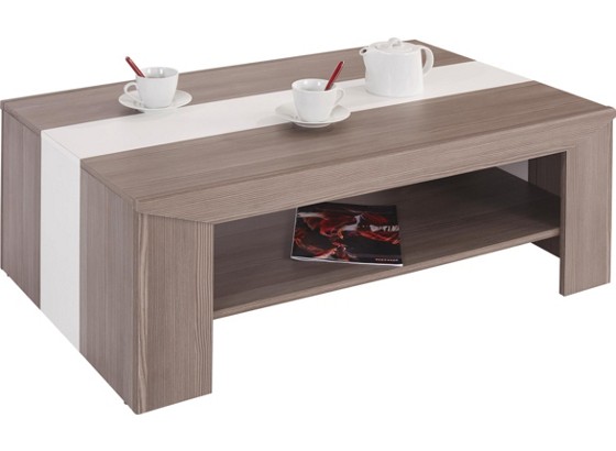 Konferenčný Stolík Madras - biela/tmavosivá, Konvenčný (110/40/70cm) - OMBRA Konferenčný Stolík Madras - biela/tmavosivá, Konvenčný (110/40/70cm) - OMBRA