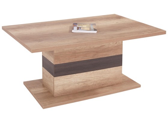 Konferenčný Stolík Mali - farby dubu/tmavohnedá, Moderný, drevený materiál (110/49/67cm) Konferenčný Stolík Mali - farby dubu/tmavohnedá, Moderný, drevený materiál (110/49/67cm)