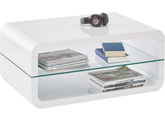Konferenčný Stolík Monroe - biela, Moderný, sklo (90/40/60cm) Konferenčný Stolík Monroe - biela, Moderný, sklo (90/40/60cm)
