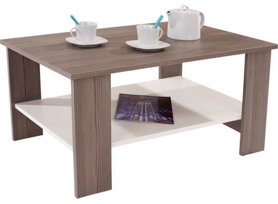 Konferenčný Stolík Paolo - biela/tmavosivá, Moderný, drevený materiál (90/41/55cm) Konferenčný Stolík Paolo - biela/tmavosivá, Moderný, drevený materiál (90/41/55cm)