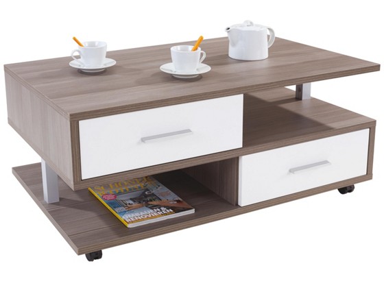 Konferenčný Stolík Quattro - farby dubu, Konvenčný, drevený materiál (105/45/60cm) Konferenčný Stolík Quattro - farby dubu, Konvenčný, drevený materiál (105/45/60cm)