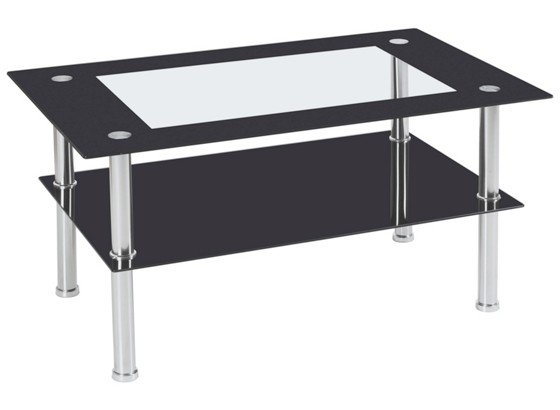 Konferenčný Stolík Star - čierna, Moderný, kov/sklo (90/45/55cm) Konferenčný Stolík Star - čierna, Moderný, kov/sklo (90/45/55cm)