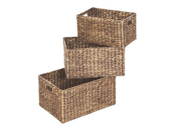 Korb Bo Gr. L - Schwarz/Braun, KONVENTIONELL, Naturmaterialien/Metall (29/22/41cm) - OMBRA Korb Bo Gr. L - Schwarz/Braun, KONVENTIONELL, Naturmaterialien/Metall (29/22/41cm) - OMBRA
