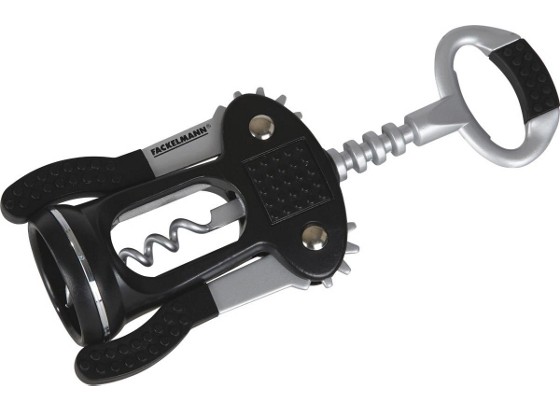 Korkenzieher Fackelmann - Silberfarben/Schwarz, KONVENTIONELL, Metall (23cm) Korkenzieher Fackelmann - Silberfarben/Schwarz, KONVENTIONELL, Metall (23cm)