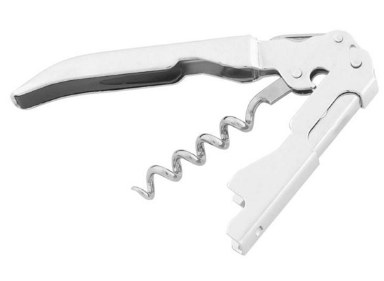Korkenzieher mit Messerfunktion - Silberfarben, KONVENTIONELL, Metall (22cm) - FACKELMANN Korkenzieher mit Messerfunktion - Silberfarben, KONVENTIONELL, Metall (22cm) - FACKELMANN