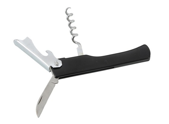 Korkenzieher Probus - Silberfarben/Schwarz, KONVENTIONELL, Metall (11cm) Korkenzieher Probus - Silberfarben/Schwarz, KONVENTIONELL, Metall (11cm)