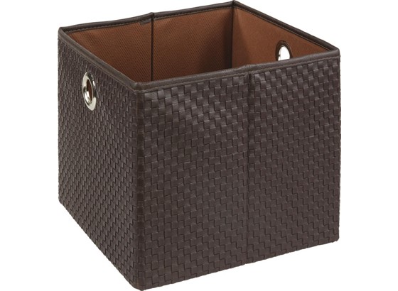 Košara Dana - smeđa, Konvencionalno, tekstil/plastika (30/30/26,5cm) - OMBRA Košara Dana - smeđa, Konvencionalno, tekstil/plastika (30/30/26,5cm) - OMBRA