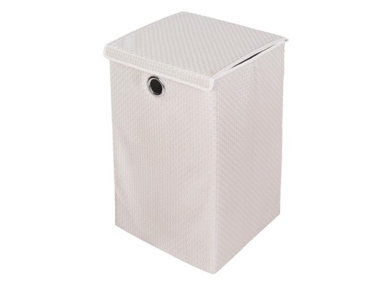 Košara Dorit - bijela, Konvencionalno, tekstil/plastika (35/35/59cm) - OMBRA Košara Dorit - bijela, Konvencionalno, tekstil/plastika (35/35/59cm) - OMBRA