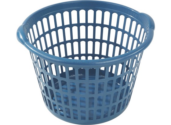 Košara Za Rublje Jannik - bijela/plava, plastika (30l) Košara Za Rublje Jannik - bijela/plava, plastika (30l)