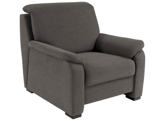Kreslo Ruby - antracitová, Konvenčný, kov/drevený materiál (100/92-109/95cm) Kreslo Ruby - antracitová, Konvenčný, kov/drevený materiál (100/92-109/95cm)