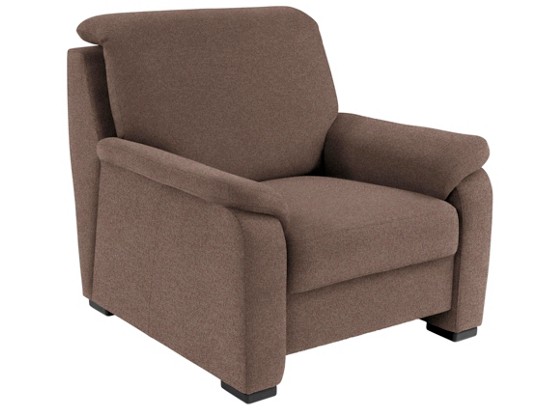 Kreslo Ruby - hnedá, Konvenčný, kov/drevený materiál (100/92-109/95cm) Kreslo Ruby - hnedá, Konvenčný, kov/drevený materiál (100/92-109/95cm)