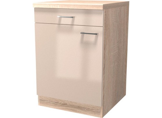 Kuchyňská Spodní Skříňka Nepal Us60 - béžová, Moderní, dřevěný materiál (60/85/57cm) Kuchyňská Spodní Skříňka Nepal Us60 - béžová, Moderní, dřevěný materiál (60/85/57cm)