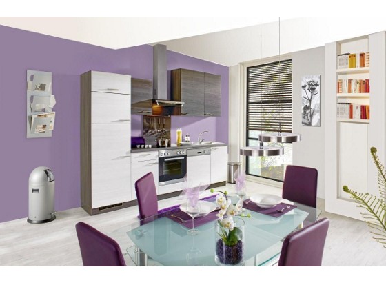 Kuchyňský Blok Plan - bílá/šedá, Lifestyle, dřevěný materiál (280cm) Kuchyňský Blok Plan - bílá/šedá, Lifestyle, dřevěný materiál (280cm)