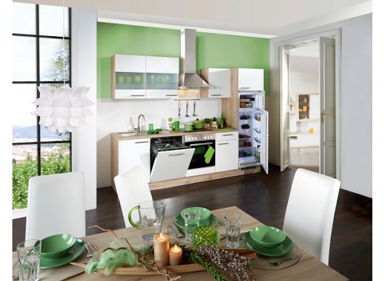 Küchenblock Eco - Weiß, LIFESTYLE, Holzwerkstoff (280cm) - QCINA Küchenblock Eco - Weiß, LIFESTYLE, Holzwerkstoff (280cm) - QCINA