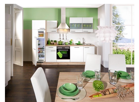 Küchenblock Eco - Weiß, LIFESTYLE, Holzwerkstoff (280cm) - QCINA Küchenblock Eco - Weiß, LIFESTYLE, Holzwerkstoff (280cm) - QCINA