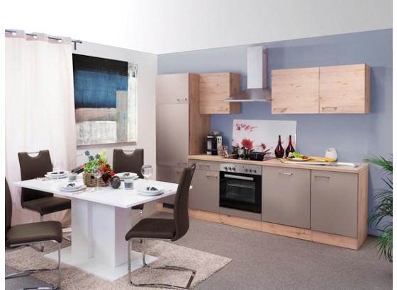 Küchenblock G-270-2208-036-riva - Eichefarben, MODERN, Holzwerkstoff (270cm) Küchenblock G-270-2208-036-riva - Eichefarben, MODERN, Holzwerkstoff (270cm)