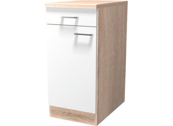 Küchenunterschrank Samoa Us 40 - Eichefarben/Weiß, KONVENTIONELL, Holzwerkstoff (40/85/57cm) Küchenunterschrank Samoa Us 40 - Eichefarben/Weiß, KONVENTIONELL, Holzwerkstoff (40/85/57cm)