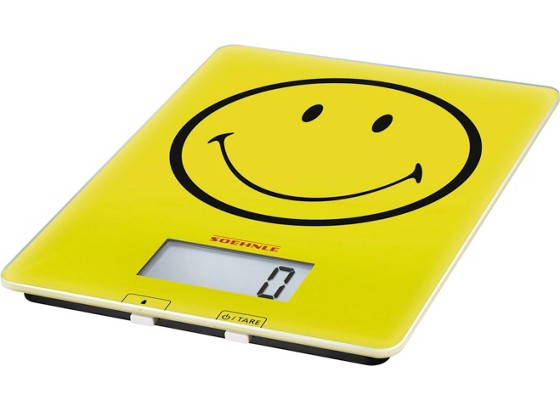 Küchenwaage Smiley Happy - Gelb, KONVENTIONELL, Glas/Kunststoff (23/23,5/4cm) - SÖHNLE Küchenwaage Smiley Happy - Gelb, KONVENTIONELL, Glas/Kunststoff (23/23,5/4cm) - SÖHNLE