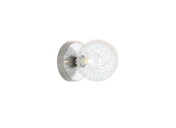 Kugel-wandleuchte Michelle - Chromfarben, KONVENTIONELL, Metall (10cm) - OMBRA Kugel-wandleuchte Michelle - Chromfarben, KONVENTIONELL, Metall (10cm) - OMBRA