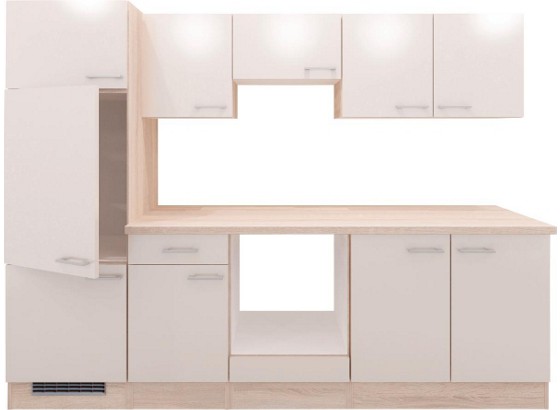 Kuhinjski Blok Kuhinja - boje hrasta, Moderno, drvni materijal (270cm) Kuhinjski Blok Kuhinja - boje hrasta, Moderno, drvni materijal (270cm)