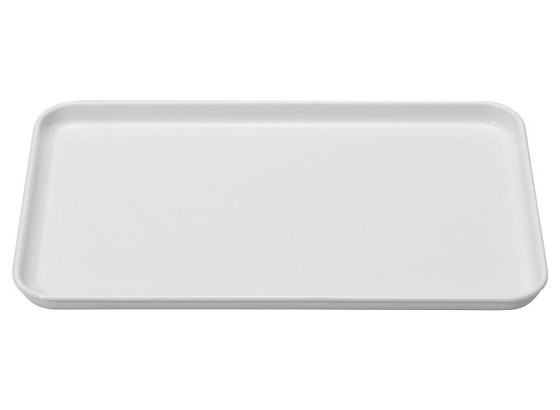 Kunststofftablett Gr. S - Weiß, KONVENTIONELL, Kunststoff (18/2/30cm) Kunststofftablett Gr. S - Weiß, KONVENTIONELL, Kunststoff (18/2/30cm)