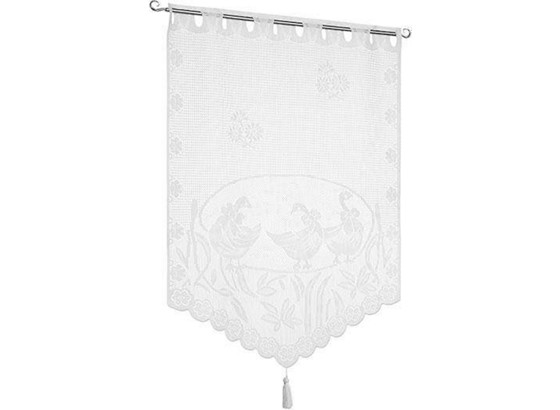 Kurzgardine Lace - Weiß, KONVENTIONELL, Textil (60/90cm) Kurzgardine Lace - Weiß, KONVENTIONELL, Textil (60/90cm)