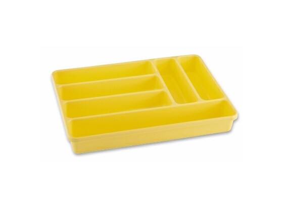 Kutija Za Pribor Za Jelo H24 6 Pretinaca - bijela/plava, Konvencionalno, plastika (26/5/36cm) Kutija Za Pribor Za Jelo H24 6 Pretinaca - bijela/plava, Konvencionalno, plastika (26/5/36cm)