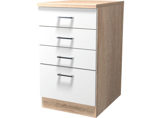 Ladičar Kuhinjski Ladičar - bijela/boje hrasta, Konvencionalno, drvni materijal (50/85/57cm) Ladičar Kuhinjski Ladičar - bijela/boje hrasta, Konvencionalno, drvni materijal (50/85/57cm)