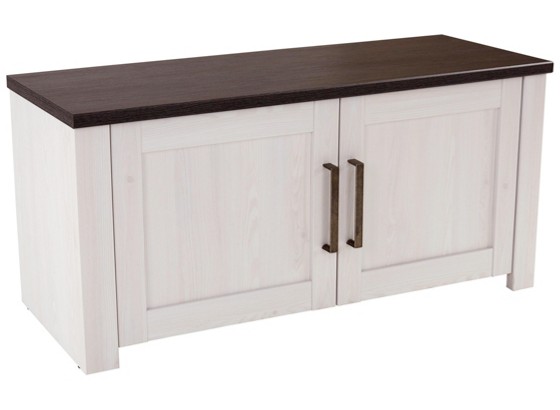 Lavica Provence - biela/farby wenge, Moderný, drevený materiál (116/49/42cm) - JAMES WOOD Lavica Provence - biela/farby wenge, Moderný, drevený materiál (116/49/42cm) - JAMES WOOD