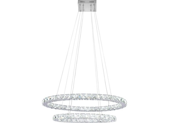 LED-hängeleuchte Domenika - Chromfarben, MODERN, Glas/Metall (59/39/120cm) - LUCA BESSONI LED-hängeleuchte Domenika - Chromfarben, MODERN, Glas/Metall (59/39/120cm) - LUCA BESSONI
