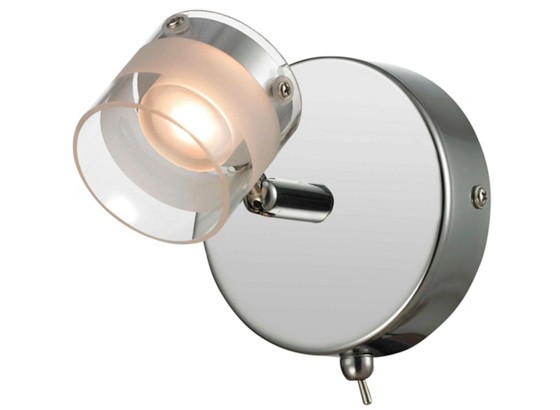 Led Nástenná Lampa Ester - farby chrómu, Moderný, kov/sklo (10/15cm) Led Nástenná Lampa Ester - farby chrómu, Moderný, kov/sklo (10/15cm)