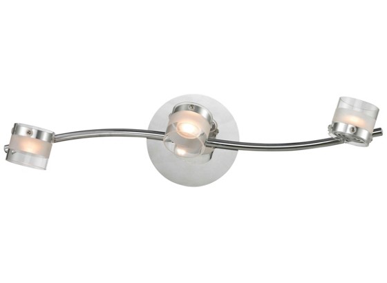 Led Stropná Lampa Ester - farby chrómu, Moderný, kov/sklo (52/13/15cm) Led Stropná Lampa Ester - farby chrómu, Moderný, kov/sklo (52/13/15cm)