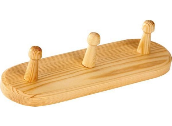 Lišta S Háčikmi Schnapp 3 - farby borovice, Konvenčný, drevo (25/9cm) Lišta S Háčikmi Schnapp 3 - farby borovice, Konvenčný, drevo (25/9cm)