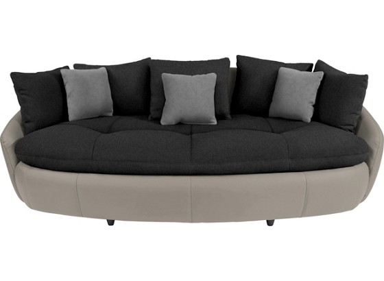 Mega Pohovka Aruba Ii - černá/pískové barvy, Moderní, textil (238/80/140cm) Mega Pohovka Aruba Ii - černá/pískové barvy, Moderní, textil (238/80/140cm)