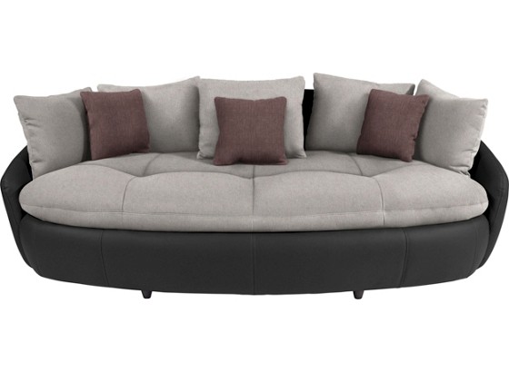 Mega Pohovka Aruba Ii - tmavě hnědá/světle šedá, Moderní, textil (238/80/140cm) Mega Pohovka Aruba Ii - tmavě hnědá/světle šedá, Moderní, textil (238/80/140cm)