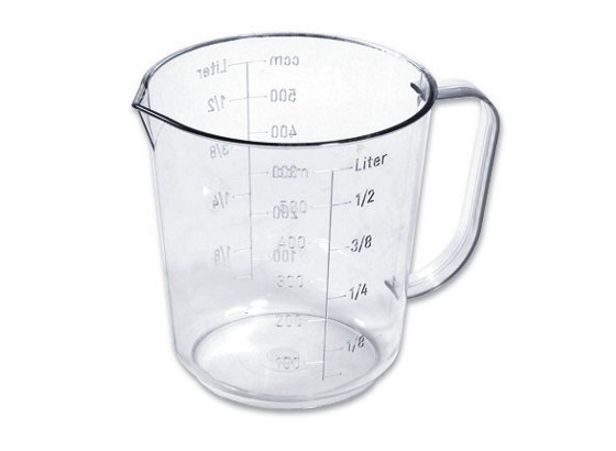 Messbecher 0,50 Liter - Klar, KONVENTIONELL, Kunststoff (10.5/11.2cm) Messbecher 0,50 Liter - Klar, KONVENTIONELL, Kunststoff (10.5/11.2cm)