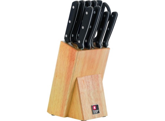Messerblock Cucina, 11 Tlg. - Silberfarben/Schwarz, KONVENTIONELL, Holz/Kunststoff Messerblock Cucina, 11 Tlg. - Silberfarben/Schwarz, KONVENTIONELL, Holz/Kunststoff
